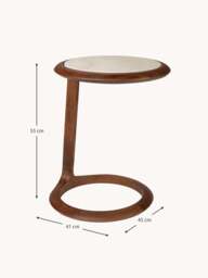Travertine Side Table Doppio - thumbnail 8