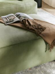Corduroy Ottoman Melva, W 99 x D 72 cm - thumbnail 8