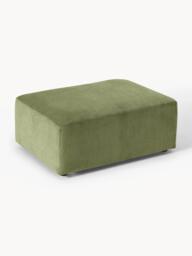 Corduroy Ottoman Melva, W 99 x D 72 cm - thumbnail 4