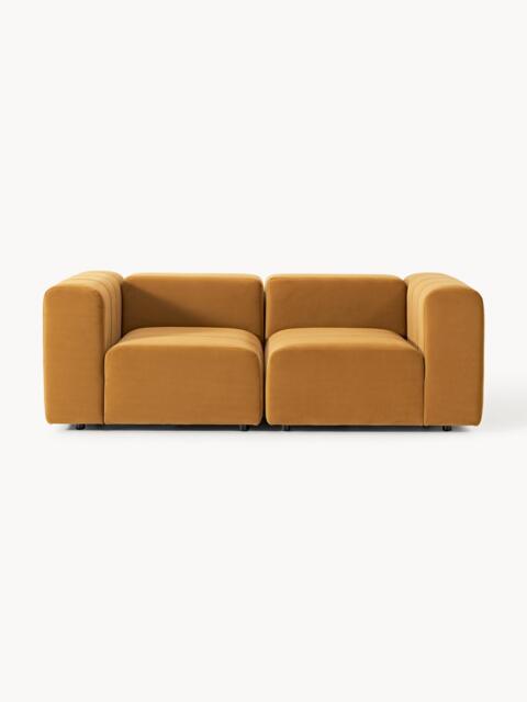 Modular Velvet Sofa Lena (2-seater) - image 1