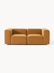 Modular Velvet Sofa Lena (2-seater) - thumbnail 1