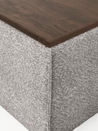 Bouclé Ottoman Lennon with Storage - thumbnail 5