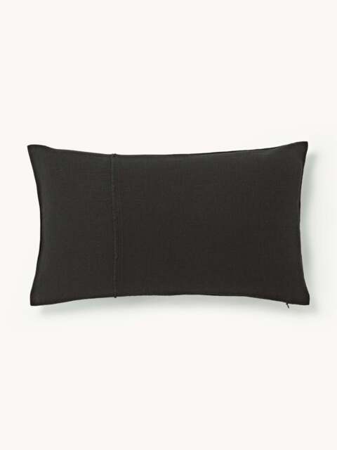 Hand-Woven Cushion Cover Terre with Decorative Seam