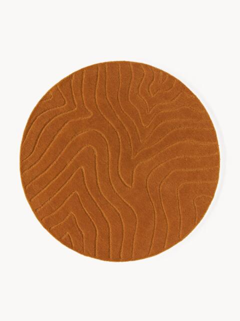 Round Hand-Tufted Wool Rug Aaron - image 1