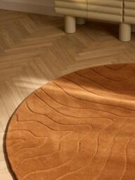 Round Hand-Tufted Wool Rug Aaron - thumbnail 3