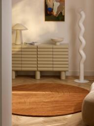Round Hand-Tufted Wool Rug Aaron - thumbnail 8