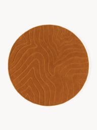 Round Hand-Tufted Wool Rug Aaron - thumbnail 1