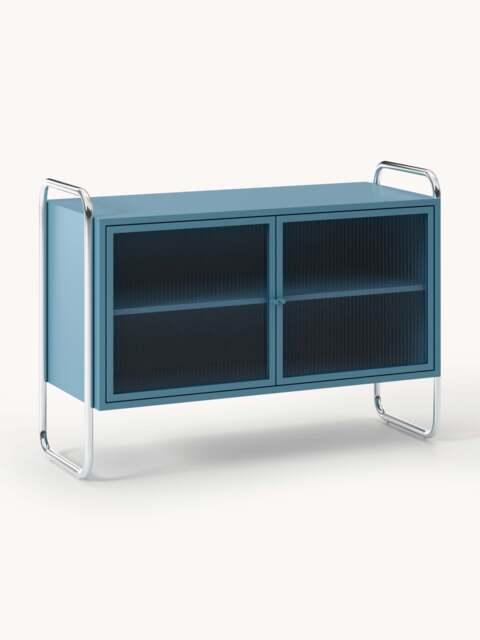 Metal Sideboard Robyn with Glass Front - image 1