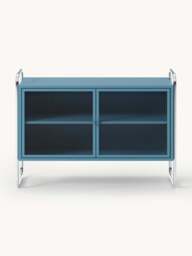 Metal Sideboard Robyn with Glass Front - thumbnail 2