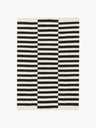 Hand-Woven Kelim Rug Donna with Stripes