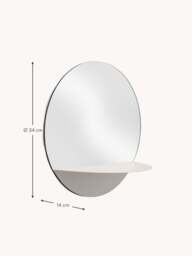 Round Wall Mirror Horizon with Shelf - thumbnail 3