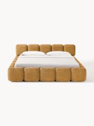 Upholstered Teddy Bouclé Bed Tayla - thumbnail 2