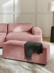 Corduroy Ottoman Melva, W 99 x D 42 cm - thumbnail 2