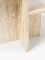 Travertine Side Table Distinct with Two Table Tops - thumbnail 6