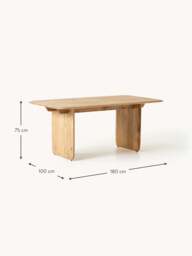 Mango Wood Dining Table Kora, in various sizes - thumbnail 8