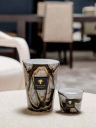 Five-Wick Scented Candle Stones (Leather, Rose & Plum) - thumbnail 3