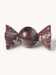 Candle Holder Lexy, Rosso Levanto Marble, Set of 2 - thumbnail 2