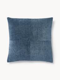 Velvet Cushion Cover Fiona with A Fine Line Structure