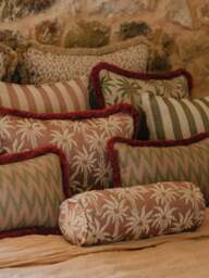 Handmade Reversible Outdoor Cushion Laura - thumbnail 8