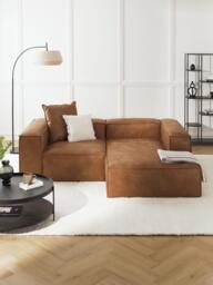 Modular Leather Corner Sofa Lennon (3-seater) - thumbnail 2