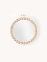 Round Wall Mirror Ayu with Ash Wood Frame - thumbnail 6