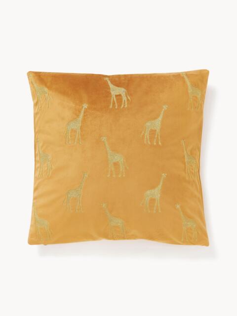 Embroidered Velvet Cushion Cover Giro - image 1