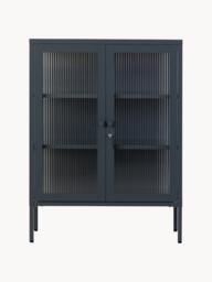Metal Display Cabinet The Mixer with Ribbed Glass - thumbnail 4