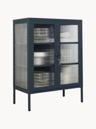 Metal Display Cabinet The Mixer with Ribbed Glass - thumbnail 3