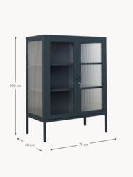 Metal Display Cabinet The Mixer with Ribbed Glass - thumbnail 8