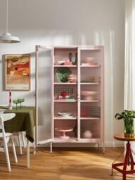 Metal Display Cabinet The Collector with Ribbed Glass - thumbnail 6
