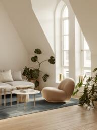 Round Marble Coffee Table Ioi, Ø 70 cm - thumbnail 3