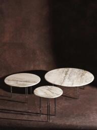 Round Marble Coffee Table Ioi, Ø 70 cm - thumbnail 2