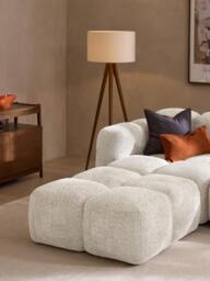 Teddy-Bouclé Ottoman Tayla - thumbnail 2