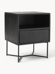Mango Wood Bedside Table Luca with Drawer - thumbnail 1
