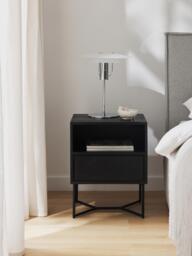 Mango Wood Bedside Table Luca with Drawer - thumbnail 2