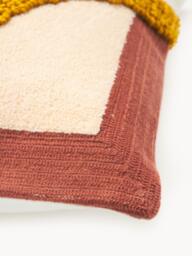 Embroidered Cotton Cushion Cover Reza with a High-Low Structure - thumbnail 4