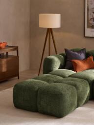 Teddy-Bouclé Ottoman Tayla - thumbnail 2