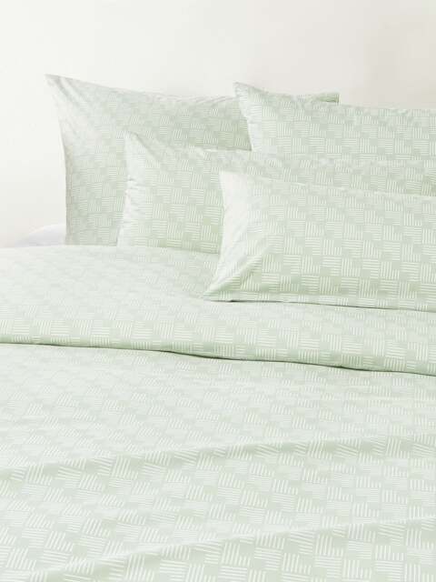 Geometric Print Cotton Percale Duvet Cover Inki - image 1