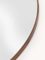 Round Wall Mirror Avery with Oak Wood Frame - thumbnail 3