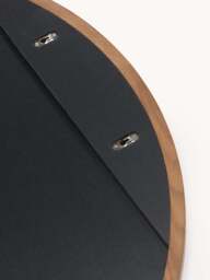 Round Wall Mirror Avery with Oak Wood Frame - thumbnail 4