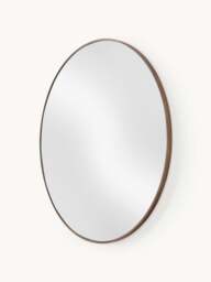 Round Wall Mirror Avery with Oak Wood Frame - thumbnail 2