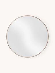Round Wall Mirror Avery with Oak Wood Frame - thumbnail 1