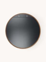 Round Wall Mirror Avery with Oak Wood Frame - thumbnail 5