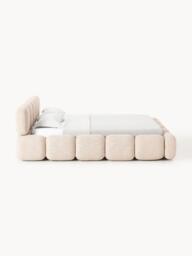 Upholstered Bouclé Bed Tayla - thumbnail 2