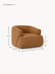 Bouclé Armchair Sofia - thumbnail 9