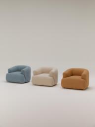 Bouclé Armchair Sofia - thumbnail 7