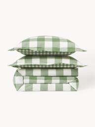 Checked Cotton Duvet Cover Nels - thumbnail 3