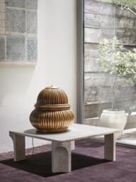 Travertine Coffee Table Doric, W 80 cm - thumbnail 2