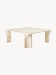Travertine Coffee Table Doric, W 80 cm