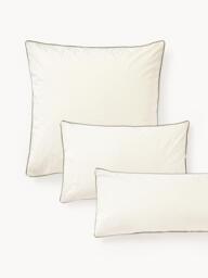 Cotton Percale Pillowcase Daria with Piping